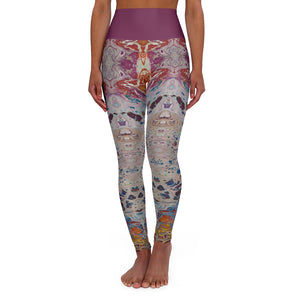 Sunset Reflections High Waisted Yoga Leggings