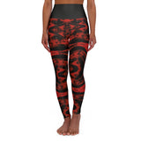 Dark Butterfly High Waisted Yoga Leggings