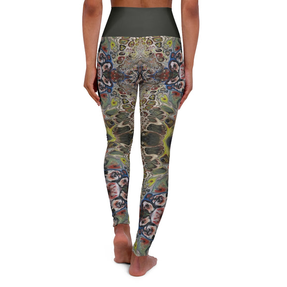 Colorful Reptile Skin High Waisted Yoga Leggings