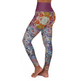 Sunset Reflections High Waisted Yoga Leggings