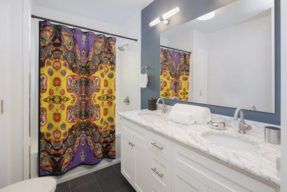 Inverted Mystical Spells Shower Curtains